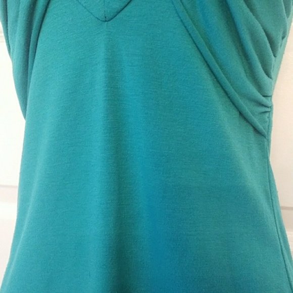 SHAMELESS teal green ruched top tank Size S - Picture 6 of 6